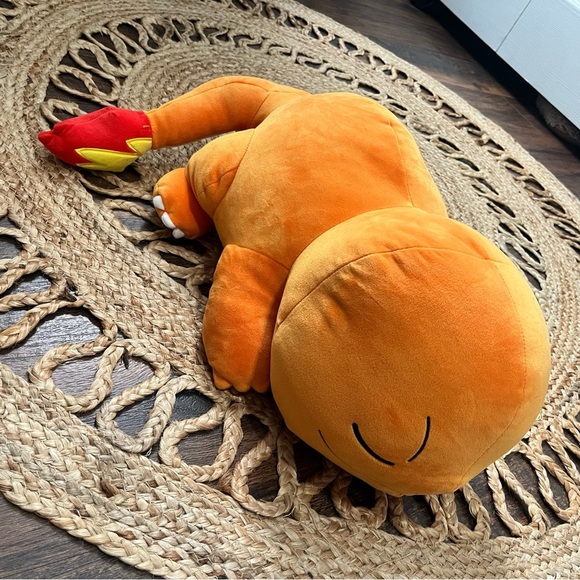 Pokemon Charmander Plush, 18-Inch Plush Toy - Adorable Sleeping Charmander - Picture 1 of 7